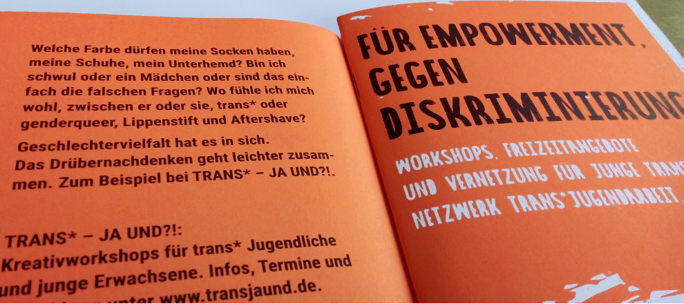 Broschüre Trans - Ja Und?!
